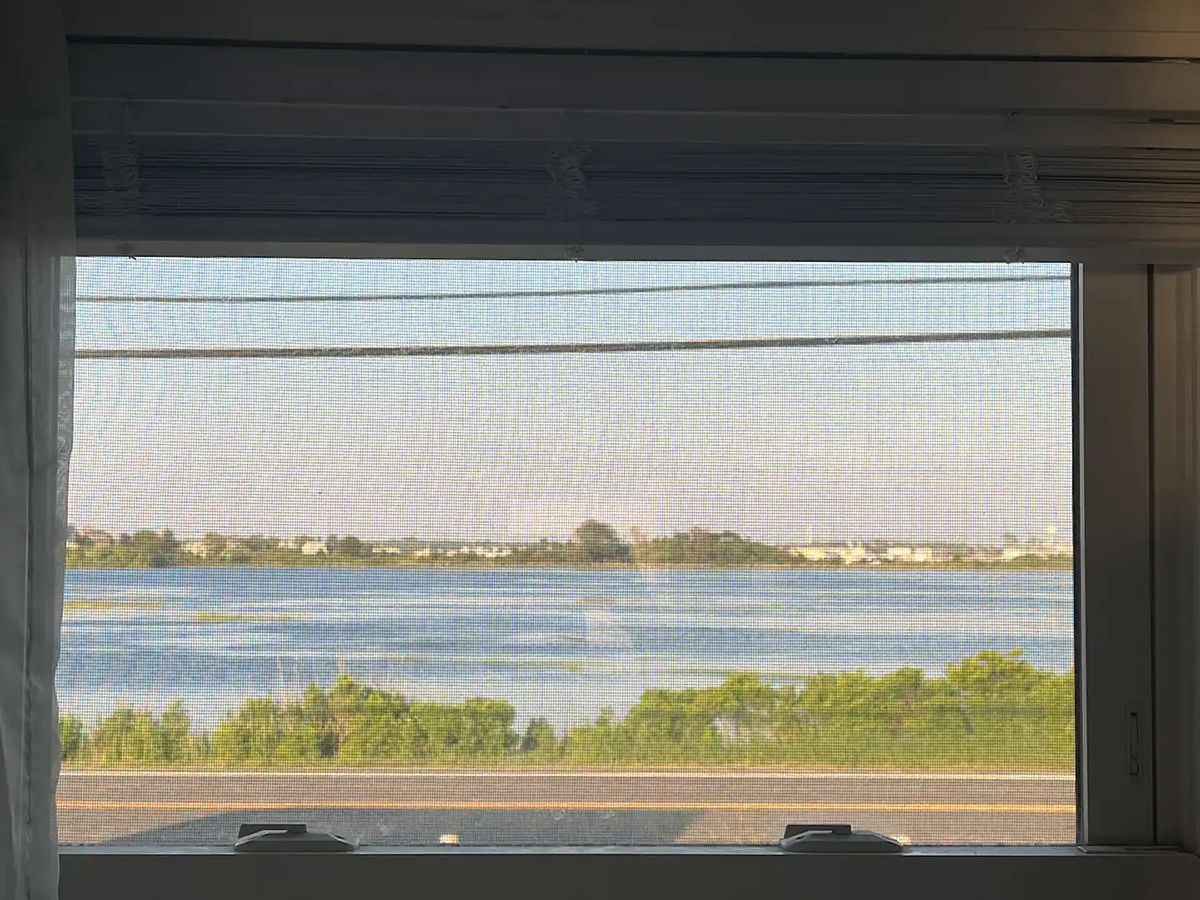 view through the screen