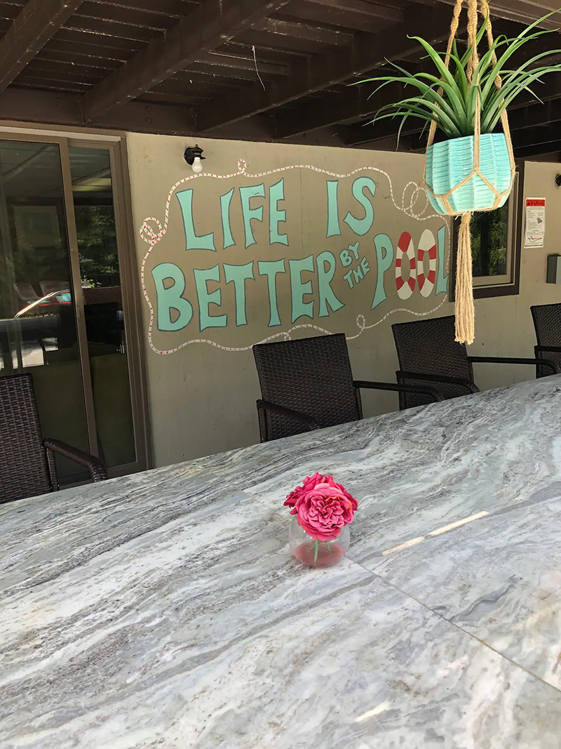 poolside counter